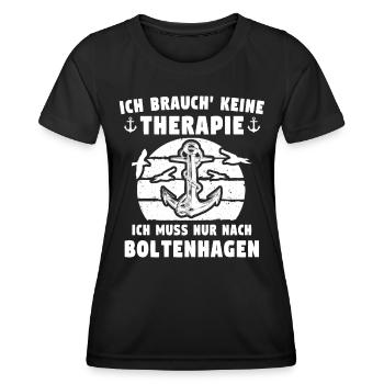 Boltenhagen Boltenhagener - Frauen Funktions-T-Shirt - Schwarz - Vorne - AI Model Female 172 light (172cm)