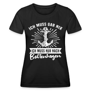 Boltenhagen Boltenhagener - Frauen Funktions-T-Shirt - Schwarz - Vorne - AI Model Female 172 light (172cm)