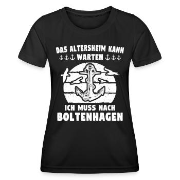Boltenhagen Boltenhagener - Frauen Funktions-T-Shirt - Schwarz - Vorne - AI Model Female 172 light (172cm)