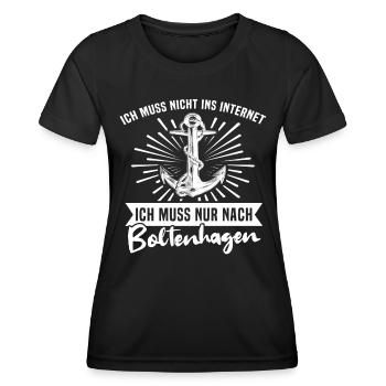 Boltenhagen Sprüche - Frauen Funktions-T-Shirt - Schwarz - Vorne - AI Model Female 172 light (172cm)