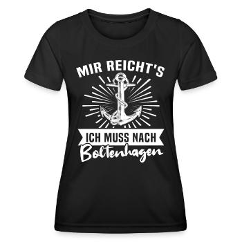 Boltenhagen - Frauen Funktions-T-Shirt - Schwarz - Vorne - AI Model Female 172 light (172cm)