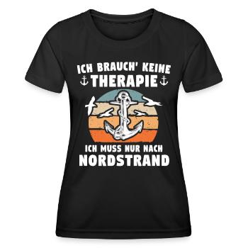 Nordstrand Sprüche - Frauen Funktions-T-Shirt - Schwarz - Vorne - AI Model Female 172 light (172cm)