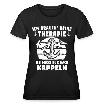 Kappeln Sprüche Kappelner - Frauen Funktions-T-Shirt - Schwarz - Vorne - AI Model Female 172 light (172cm)
