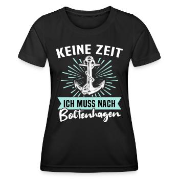Boltenhagen Boltenhagener - Frauen Funktions-T-Shirt - Schwarz - Vorne - AI Model Female 172 light (172cm)