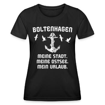 Boltenhagen - Frauen Funktions-T-Shirt - Schwarz - Vorne - AI Model Female 172 light (172cm)