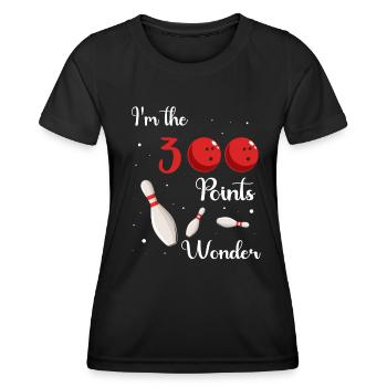 Bowling Player - Frauen Funktions-T-Shirt - Schwarz - Vorne - AI Model Female 172 light (172cm)