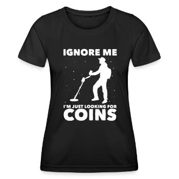 Sondeln - Frauen Funktions-T-Shirt - Schwarz - Vorne - AI Model Female 172 light (172cm)