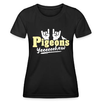 Colombes - T-shirt sport Femme - noir - Devant - AI Model Female 172 light (172cm)