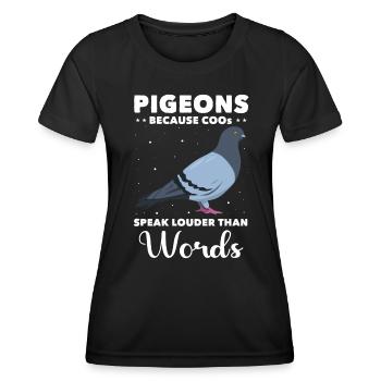 Doves - Women's Functional T-Shirt - black - Front - AI Model Female 172 light (172cm)