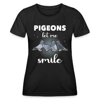 Doves - Women's Functional T-Shirt - black - Front - AI Model Female 172 light (172cm)