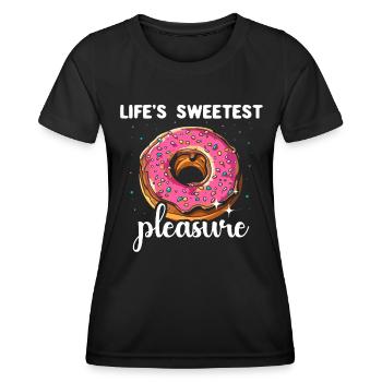 Donut Doughnut - Women's Functional T-Shirt - black - Front - AI Model Female 172 light (172cm)