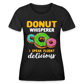 Donut Doughnut Donut Lover - Women's Functional T-Shirt - black - Front - AI Model Female 172 light (172cm)