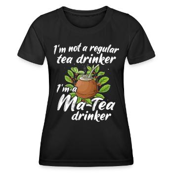Yerba Mate Tee - Frauen Funktions-T-Shirt - Schwarz - Vorne - AI Model Female 172 light (172cm)
