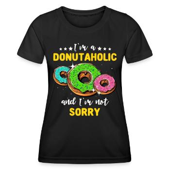 Doughnut Love Donuts - Frauen Funktions-T-Shirt - Schwarz - Vorne - AI Model Female 172 light (172cm)