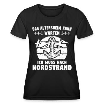 Nordstrand - Frauen Funktions-T-Shirt - Schwarz - Vorne - AI Model Female 172 light (172cm)