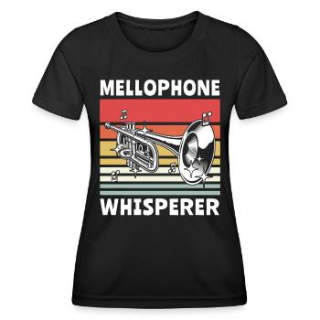 Mellophone Musician - Women's Functional T-Shirt - black - Front - AI Model Female 172 light (172cm)