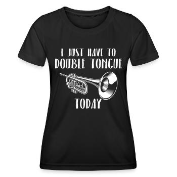 Mellophone Musician - Women's Functional T-Shirt - black - Front - AI Model Female 172 light (172cm)