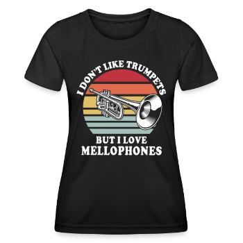 Mellophone Musician - Women's Functional T-Shirt - black - Front - AI Model Female 172 light (172cm)