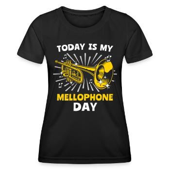 Mellophone Musician - Women's Functional T-Shirt - black - Front - AI Model Female 172 light (172cm)