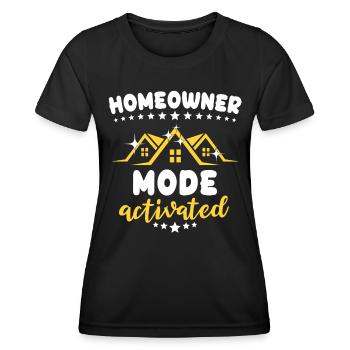 Eigenheim Hausbesitzer Hauskauf - Frauen Funktions-T-Shirt - Schwarz - Vorne - AI Model Female 172 light (172cm)