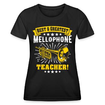 Mellophone Mellophone Player Mellophonium - Women's Functional T-Shirt - black - Front - AI Model Female 172 light (172cm)