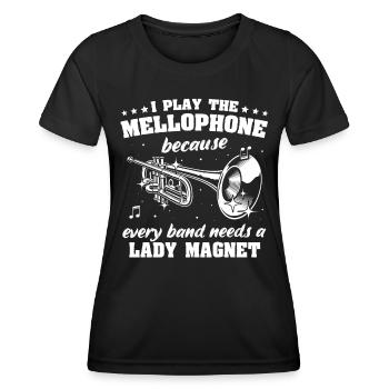 Mellophone - Women's Functional T-Shirt - black - Front - AI Model Female 172 light (172cm)