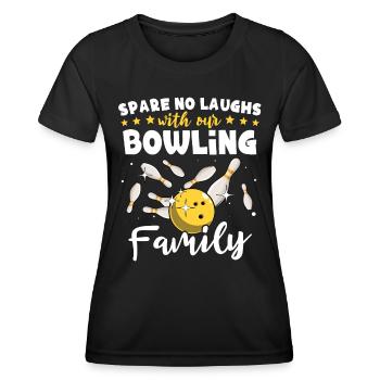 Quilles Famille Quille - T-shirt sport Femme - noir - Devant - AI Model Female 172 light (172cm)