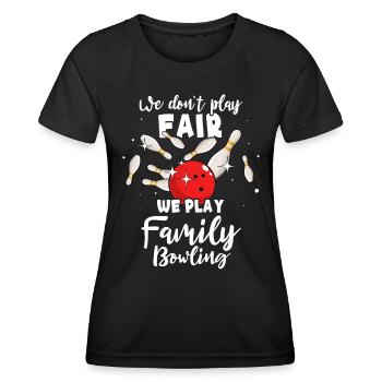 Quilles Famille Quille - T-shirt sport Femme - noir - Devant - AI Model Female 172 light (172cm)