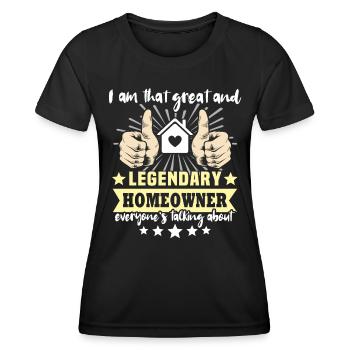 Homeowner New Home - Frauen Funktions-T-Shirt - Schwarz - Vorne - AI Model Female 172 light (172cm)
