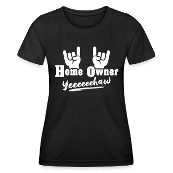 Homeowner - Women's Functional T-Shirt - black - Front - AI Model Female 172 light (172cm)