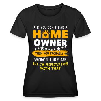 Homeowner - Women's Functional T-Shirt - black - Front - AI Model Female 172 light (172cm)