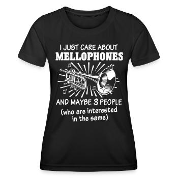 Mellophone Mellophone Player Mellophonium - Women's Functional T-Shirt - black - Front - AI Model Female 172 light (172cm)