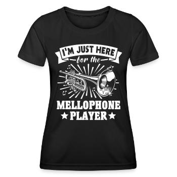 Mellophone Mellophone Player Mellophonium - Women's Functional T-Shirt - black - Front - AI Model Female 172 light (172cm)