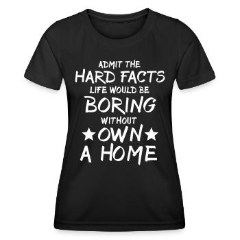 Homeowner - Women's Functional T-Shirt - black - Front - AI Model Female 172 light (172cm)