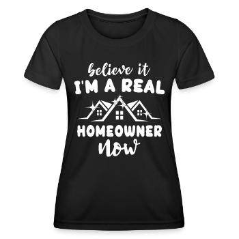 Homeowner - Women's Functional T-Shirt - black - Front - AI Model Female 172 light (172cm)