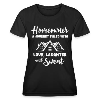 Homeowner - Women's Functional T-Shirt - black - Front - AI Model Female 172 light (172cm)
