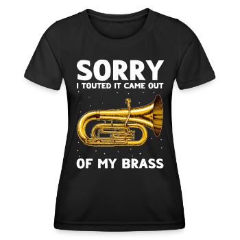 Mellophone Musician Mellophonist - Women's Functional T-Shirt - black - Front - AI Model Female 172 light (172cm)