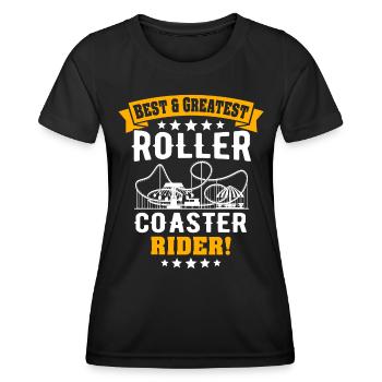 Achterbahn Roller Coaster - Women's Functional T-Shirt - black - Front - AI Model Female 172 light (172cm)