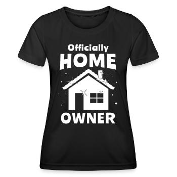 Hausbesitzer Homeowner - Frauen Funktions-T-Shirt - Schwarz - Vorne - AI Model Female 172 light (172cm)