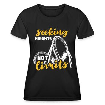 Roller Coaster Amusement Park Roller Coaster Lovers - Women's Functional T-Shirt - black - Front - AI Model Female 172 light (172cm)