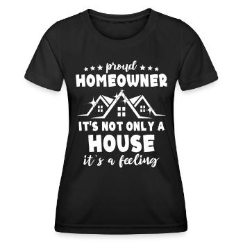 Homeowner New Home - Frauen Funktions-T-Shirt - Schwarz - Vorne - AI Model Female 172 light (172cm)