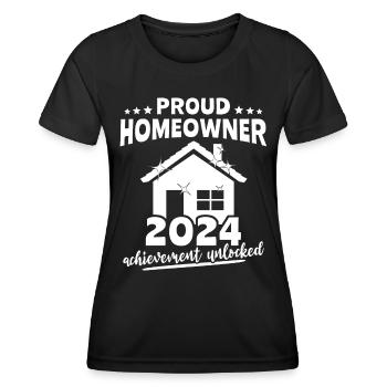 Homeowner New Home - Frauen Funktions-T-Shirt - Schwarz - Vorne - AI Model Female 172 light (172cm)