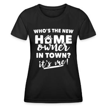 Homeowner - Women's Functional T-Shirt - black - Front - AI Model Female 172 light (172cm)