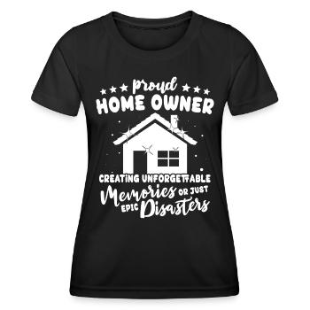 Homeowner - Women's Functional T-Shirt - black - Front - AI Model Female 172 light (172cm)