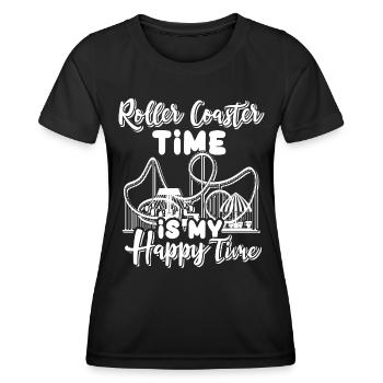 Achterbahn Roller Coaster - Women's Functional T-Shirt - black - Front - AI Model Female 172 light (172cm)