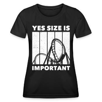 Roller Coaster Roller Coaster Rider - Women's Functional T-Shirt - black - Front - AI Model Female 172 light (172cm)