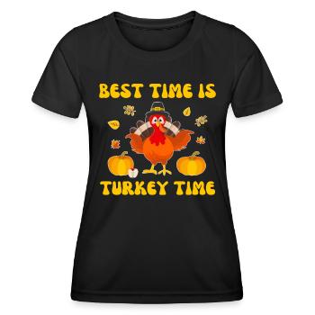 Dictons de Turquie - T-shirt sport Femme - noir - Devant - AI Model Female 172 light (172cm)
