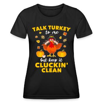 Truthahn Turkey - Frauen Funktions-T-Shirt - Schwarz - Vorne - AI Model Female 172 light (172cm)