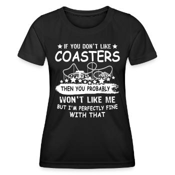 Roller coaster - Women's Functional T-Shirt - black - Front - AI Model Female 172 light (172cm)