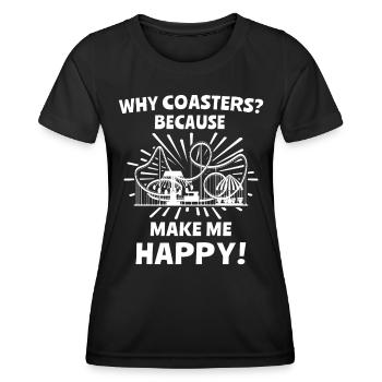 Roller coaster - Women's Functional T-Shirt - black - Front - AI Model Female 172 light (172cm)